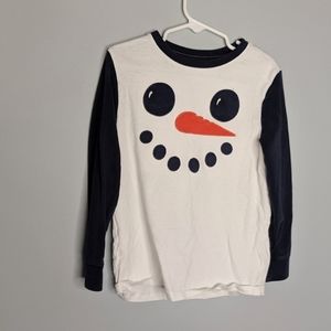 NEW GYMBOREE BOYS SNOWMAN LONG SLEEVE TOPS NWT SIZES 18-24 MTHS 2T 4T 5T
